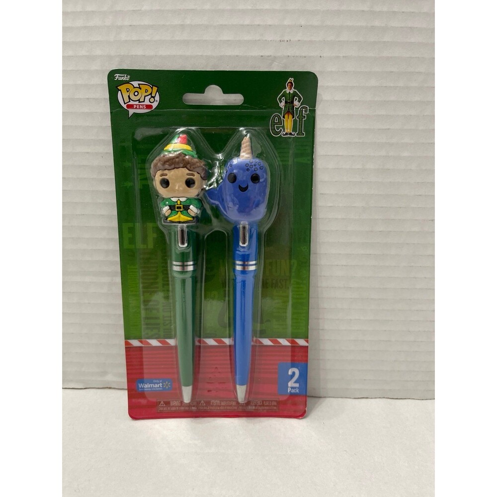 Funko Pop! Pen Set  Buddy the Elf and Mr. Narwhal New In Package